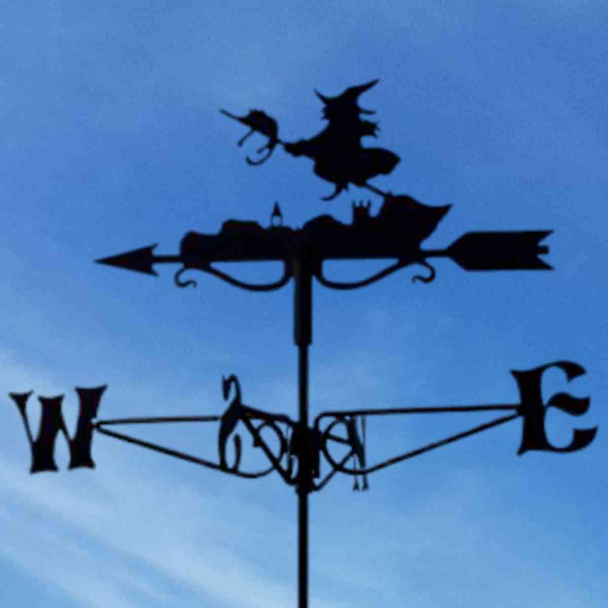 Witch Mini Weathervane.jpg Witch Mini Weathervane